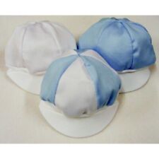 BABY BOYS SUN CAP HAT SPANISH STYLE WHITE BLUE COTTON SUMMER NEWBORN - 6 MONTHS