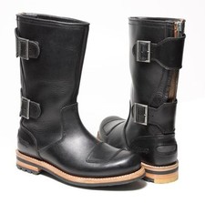 Clarks & Norton ** X NORTON ZIP ** BIKER  BLACK CALF BOOT ** UK 7,8,9,10,11,12 G