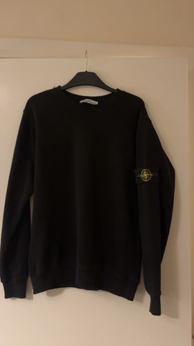 Stone island men black crew - stone,