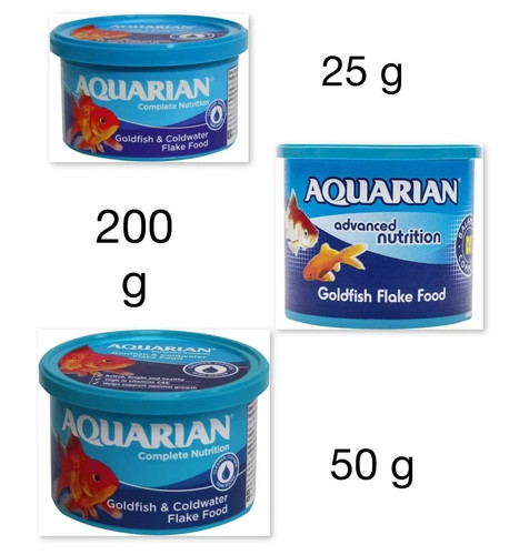 Aquarian goldfish flake food - goldfish,