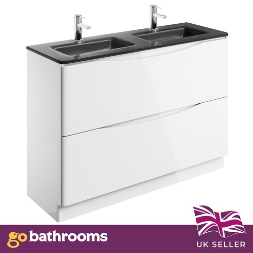 1200mm white gloss double - white,