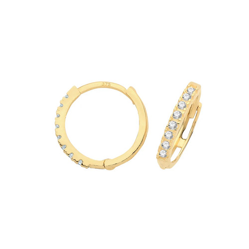 Hinged earrings 9ct - 9ct, yellow
