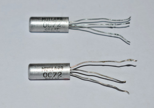 Germanium transistors oc72 - oc72, two