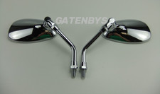 Pair Teardrop Oval Mirrors For Suzuki VS400 VS600 VS750 VS800 VS1400