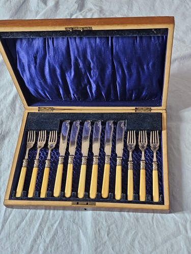 Antique set epns - epns, bone