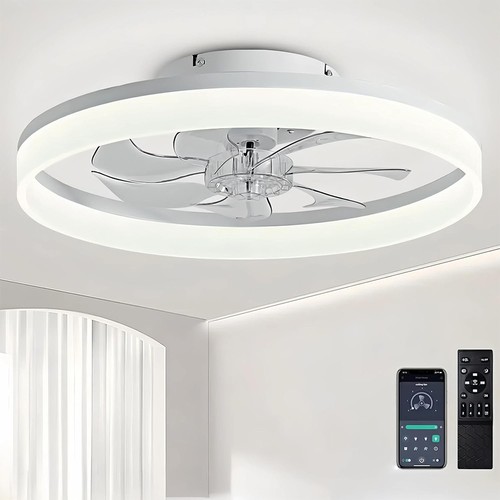 Led ceiling fan - ceiling, light