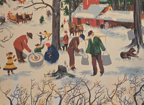 1940s grandma moses snow - moses, maple
