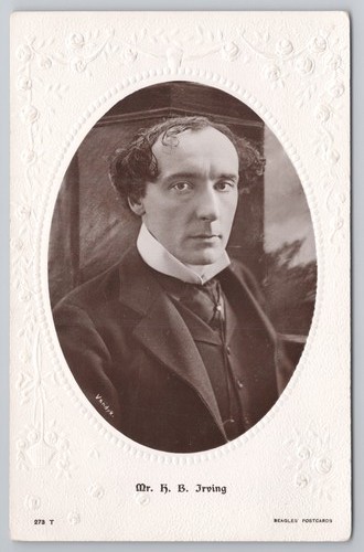 Irving actor rppc - h.b.,