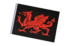 Wales Welsh Dragon Black Small