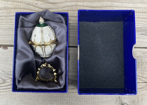 Atlas style enamel egg trinket - style,