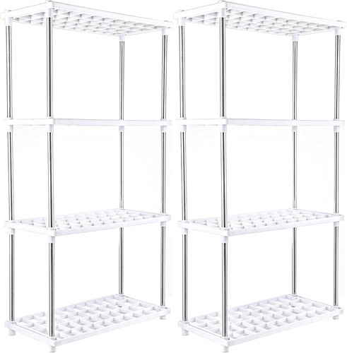 2pcs plastic shelving units - 2pcs,