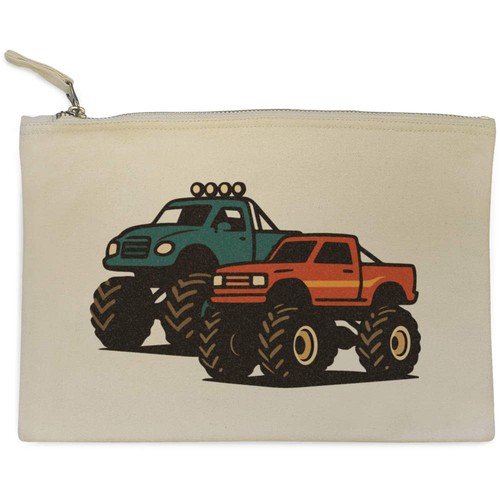 Racing monster trucks canvas - 'racing, trucks'