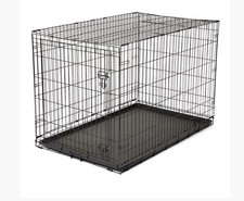 Black Metal Folding XL Pet Crate Dog Cage