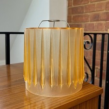 Vintage Mid Century Plastic Ceiling Light Lamp Shade 70s Retro