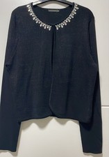 NWT Ladies Black Beaded Knit