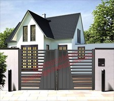Bespoke gate double - bespoke, entrance