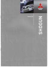 Mitsubishi Shogun Specifications 2004-2005 UK Market Brochure SWB & LWB