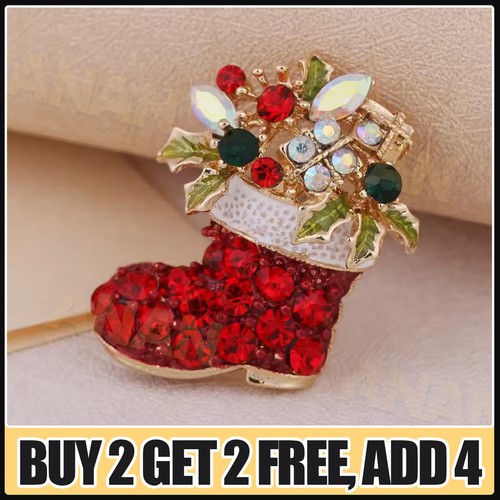 Christmas brooch xmas - brooch,