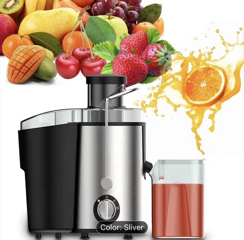 Stainless steel juicer - steel,