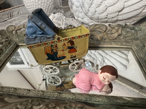 Vtg german tin litho - vtg, doll