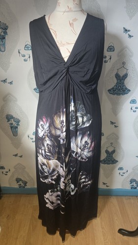 Stunning black floral knot - black,