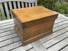Antique oak apothecary chest.