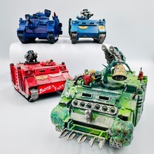 4x Warhammer 40k Space Marine Razorback Tracked Armoured Vehicles*Painted*