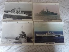 Atlas Editions Warships - 4 Ships / 3 destroyers 1 frigate  - Maxi Cards.