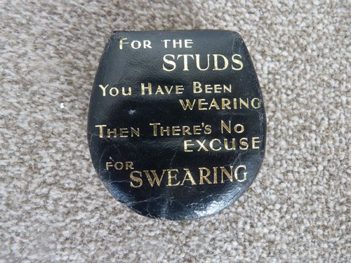 Vintage leather stud - , box