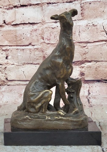 Bronze greyhound dog - on, a