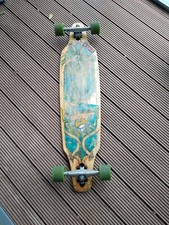 Sector 9 Bamboo Lookout Longboard Gullwing Trucks, Lime Nineballs 74mm 78A Wheel
