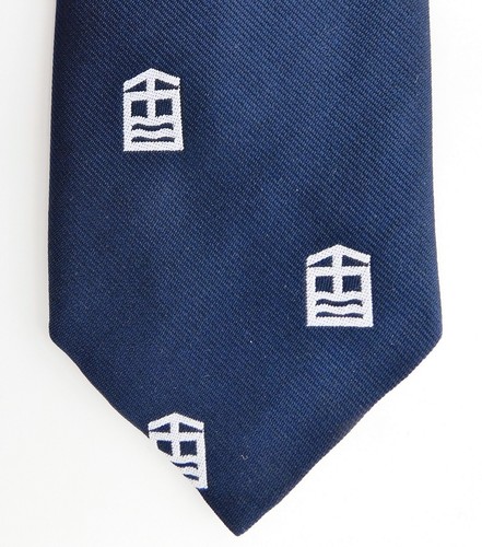 Vintage company tie navy blue - navy,