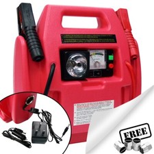 12v Portable 2500cc Engine Car Battery Booster Jump Starter Power Pack SWPP10+CP