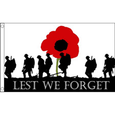 Lest We Forget Army Poppy Flag Table Flags Bunting Party Pack Scrunchie Display
