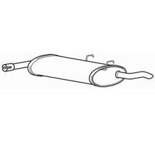Rear Exhaust Silencer Back Box