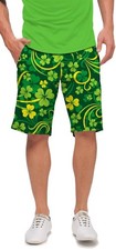 Loudmouth Golf: Men's StretchTech Shorts - Field of Clover