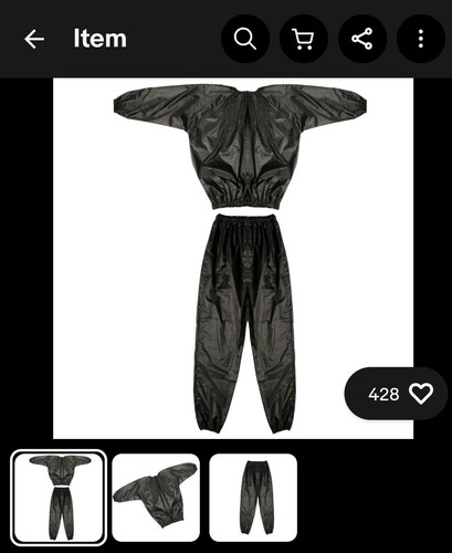 Sweat suit sauna - suit, exercise