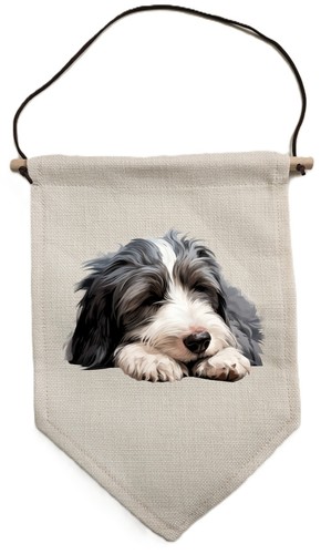 Bearded collie pennant - collie,