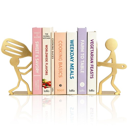 Gold bookends decorative - bookends,