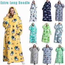 Extra-Long Fleece Hoodie
