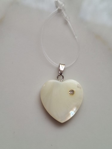Mother pearl shell heart - mother,