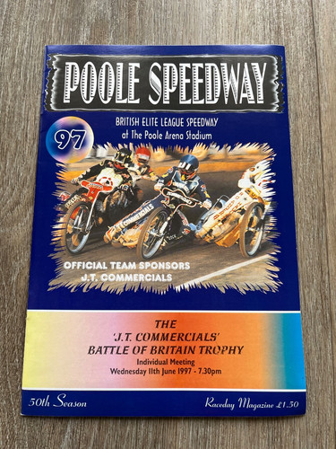 Poole speedway programme 11th - poole,