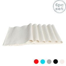 6x Cotton Table Placemats