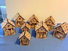 Wooden  MDF Christmas Village