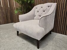 DFS Accent Bedroom Chair In Harlem Silver RRP-£599
