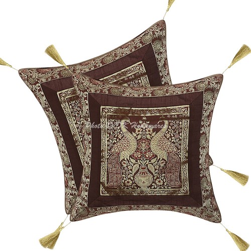 Brocade jacquard cushion cover - jacquard,