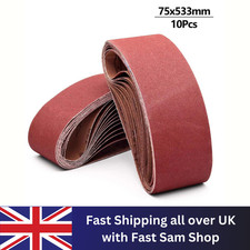 10 pcs Sanding Belts 75 x