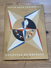 1951 Festival Of Britain South Bank Exhibition Souvenir Programme Booklet
