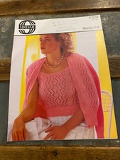 Sirdar Gemini / DK Ladies Top & Cardigan Knitting Pattern 32 - 42" 6309