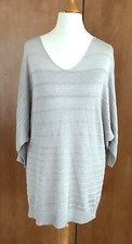 Trend by Captain Tortue Silver Grey V Neck Jumper Size 1/10-12 Pretty